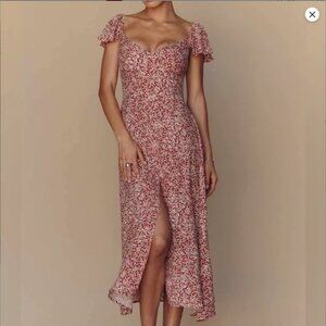 Reformation Baxley Midi Floral Dress size 4